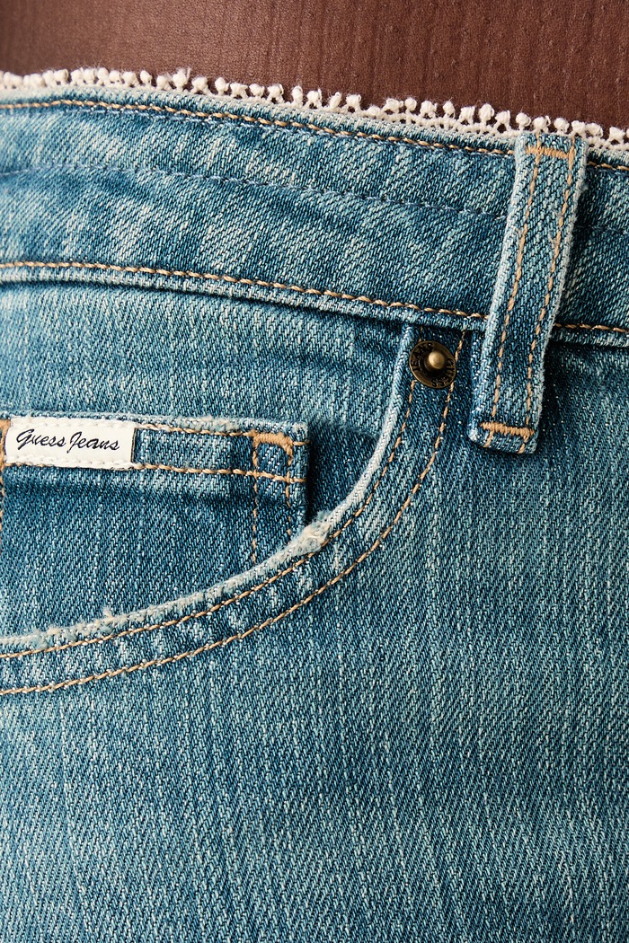 Guess Jeans rifle wide leg dámske W6YA01.D1170 modrá