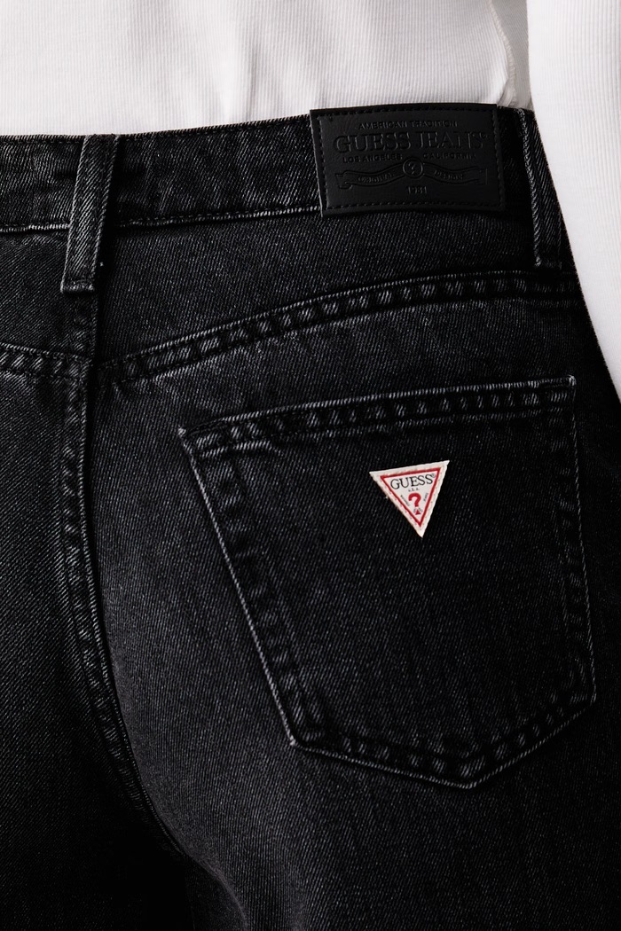Guess Jeans rifle mom fit dámske čierna W6YA0D.D1148