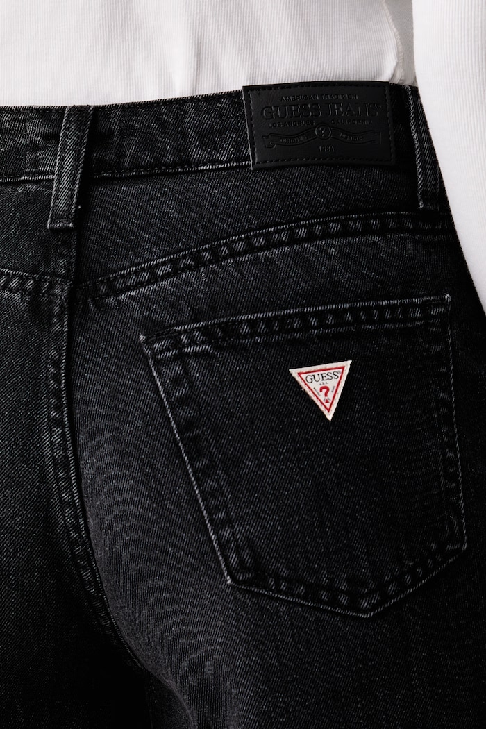 Guess Jeans rifle mom fit dámske čierna W6YA0D.D1148