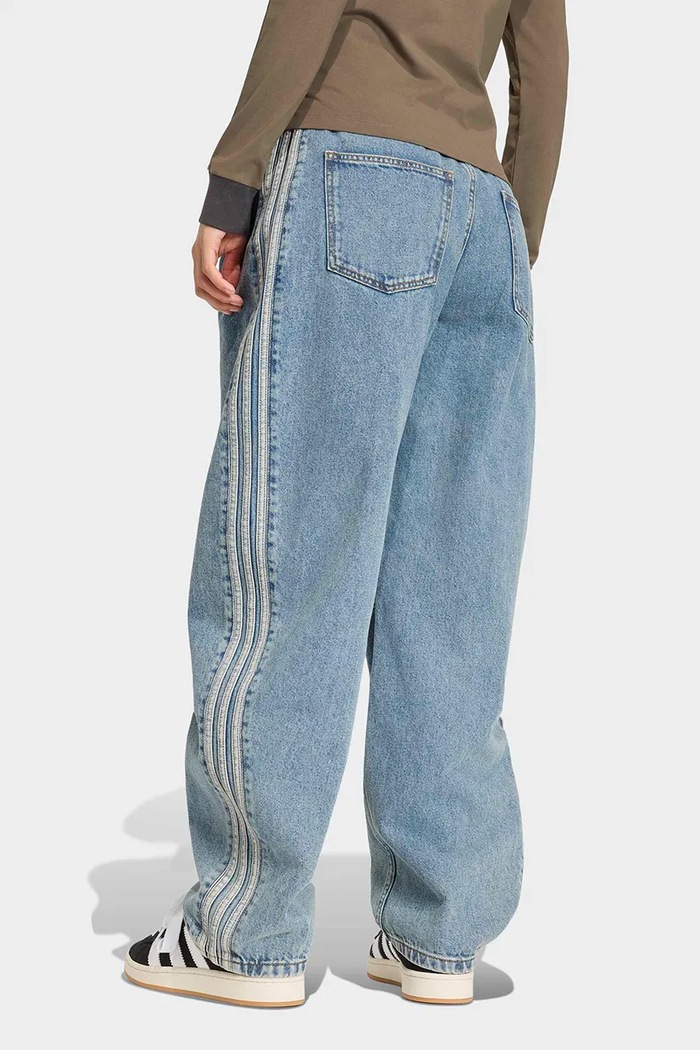 adidas Originals Jeansy barrel damskie Barrel KQ6476 niebieski AW26