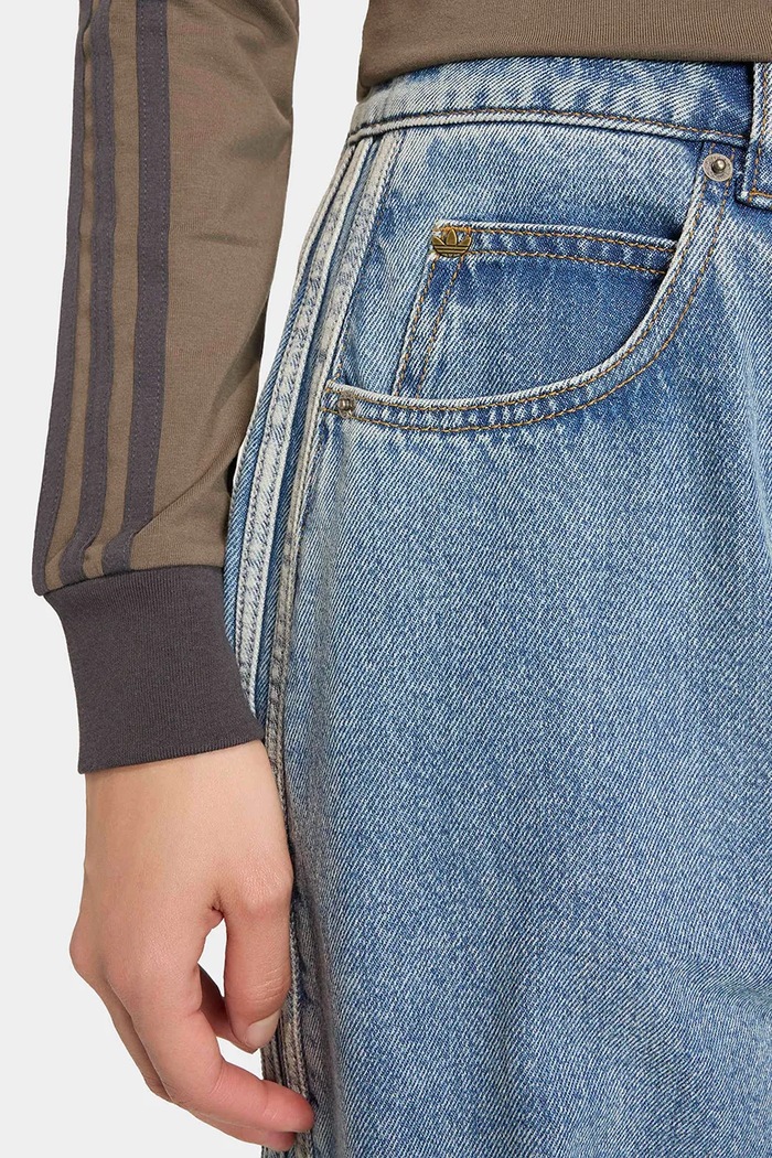 Jeansy barrel damskie Barrel adidas Originals KQ6476 niebieski