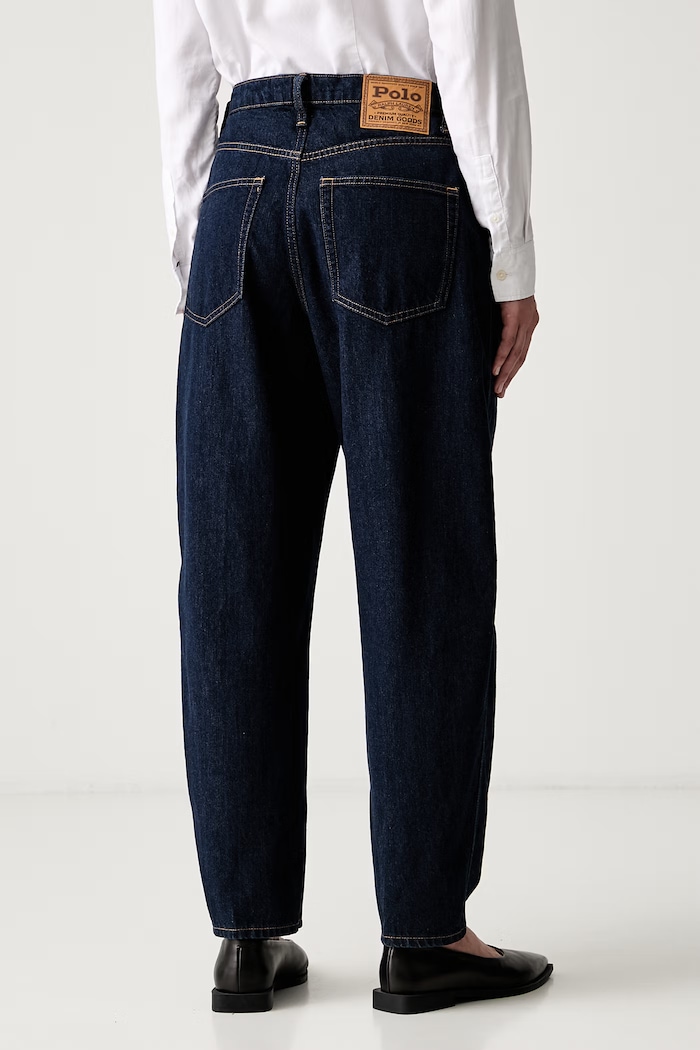 Дрехи Polo Ralph Lauren дънки tapered дамски 211B29852 тъмносин
