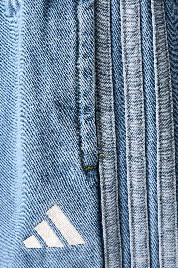 Jeansy wide leg damskie Denim Pack adidas niebieski KV0619