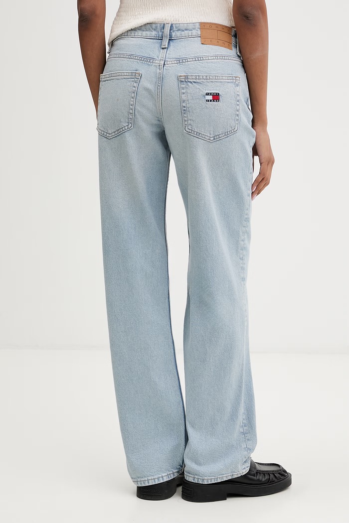 Ρούχα Tommy Jeans ίσια γυναικεία DW0DW23582 μπλε