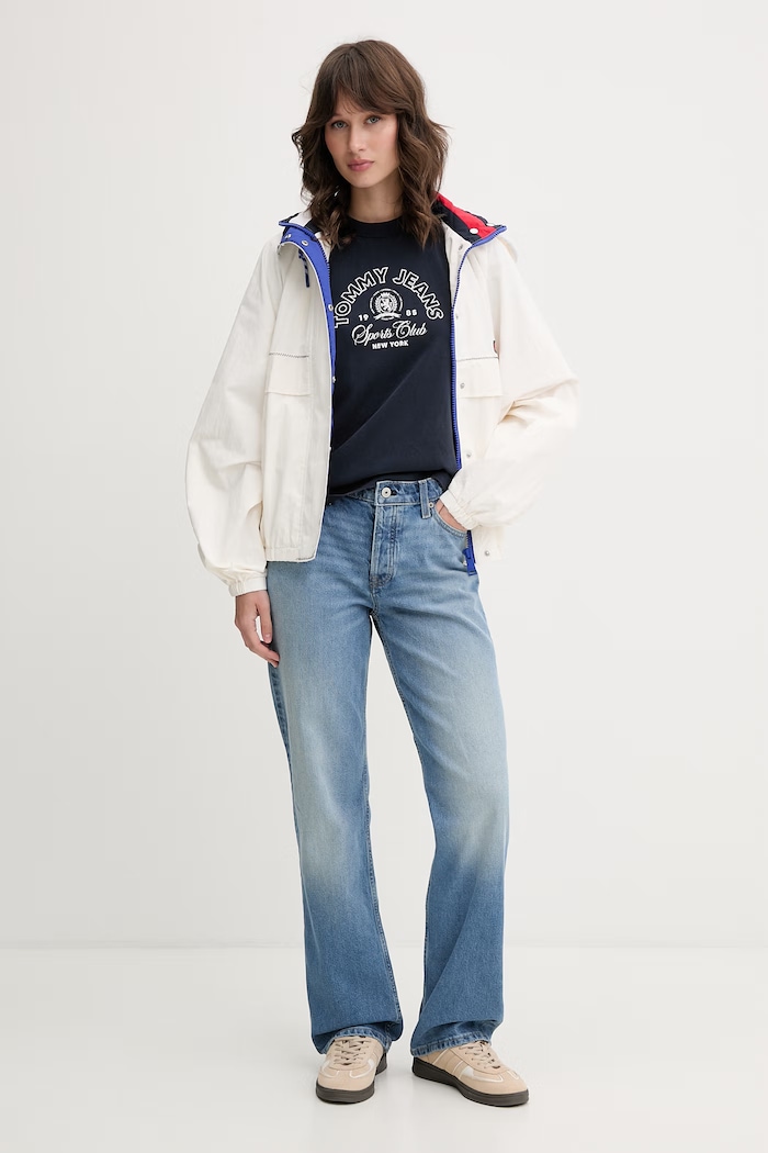 Tommy Jeans rifle rovné dámske DW0DW23581 modrá AW26
