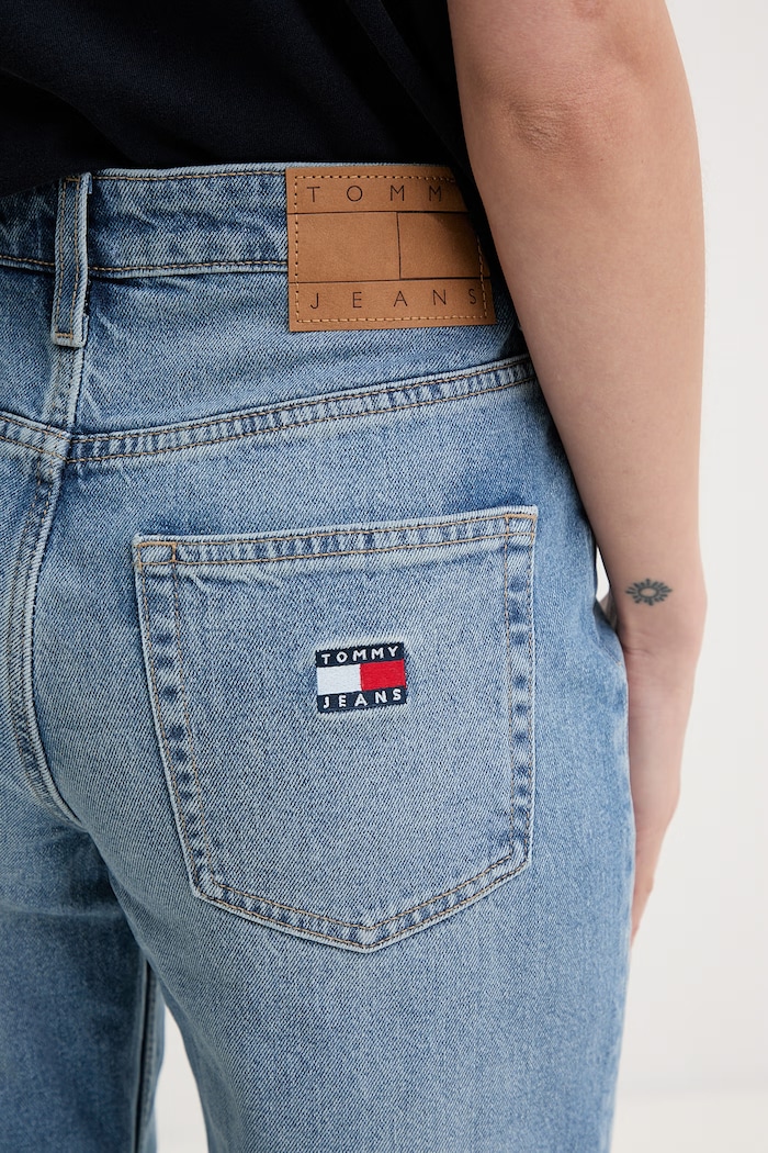 Tommy Jeans rifle rovné dámske modrá DW0DW23581