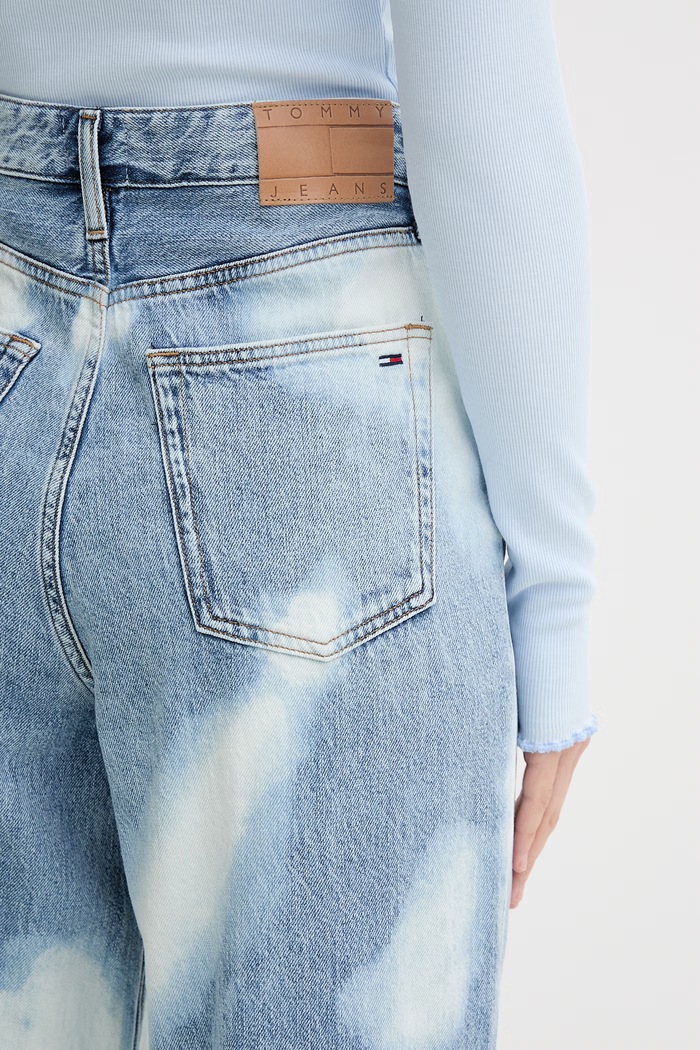 Tommy Jeans rifle wide leg dámske modrá DW0DW23109