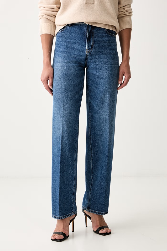 Victoria Beckham jeansy relaxed fit damskie niebieski 1326DJE007319A
