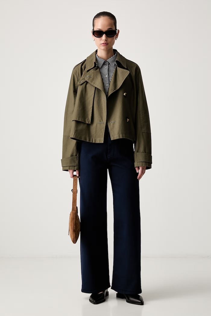 Tommy Hilfiger дънки wide leg дамски WW0WW49949 тъмносин AW26