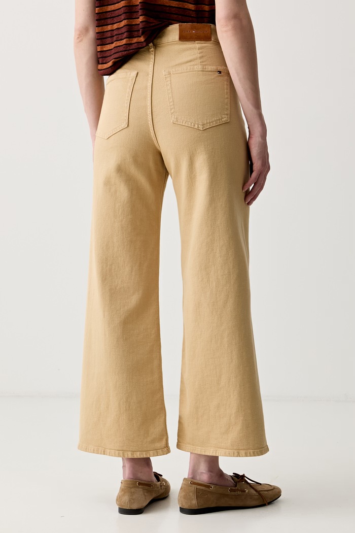 Ρούχα Tommy Hilfiger Τζιν wide leg Γυναικεία WW0WW49949 μπεζ