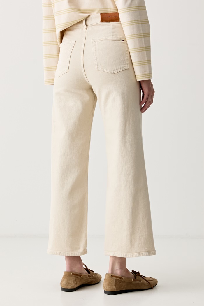 Ρούχα Tommy Hilfiger Τζιν wide leg Γυναικεία WW0WW49949 μπεζ