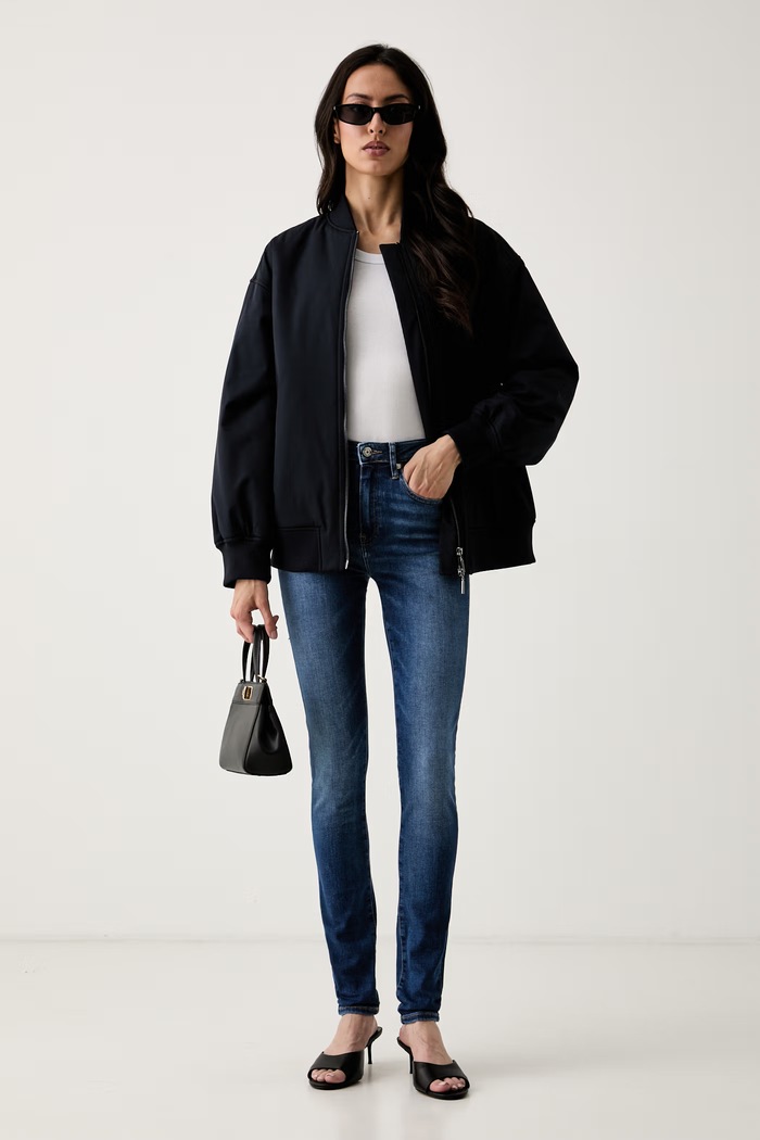 Tommy Hilfiger rifle skinny dámske WW0WW49945 tmavomodrá AW26
