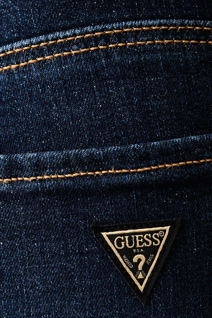 Jeansy skinny damskie SHAPE UP Guess W6YA34.D1593 granatowy
