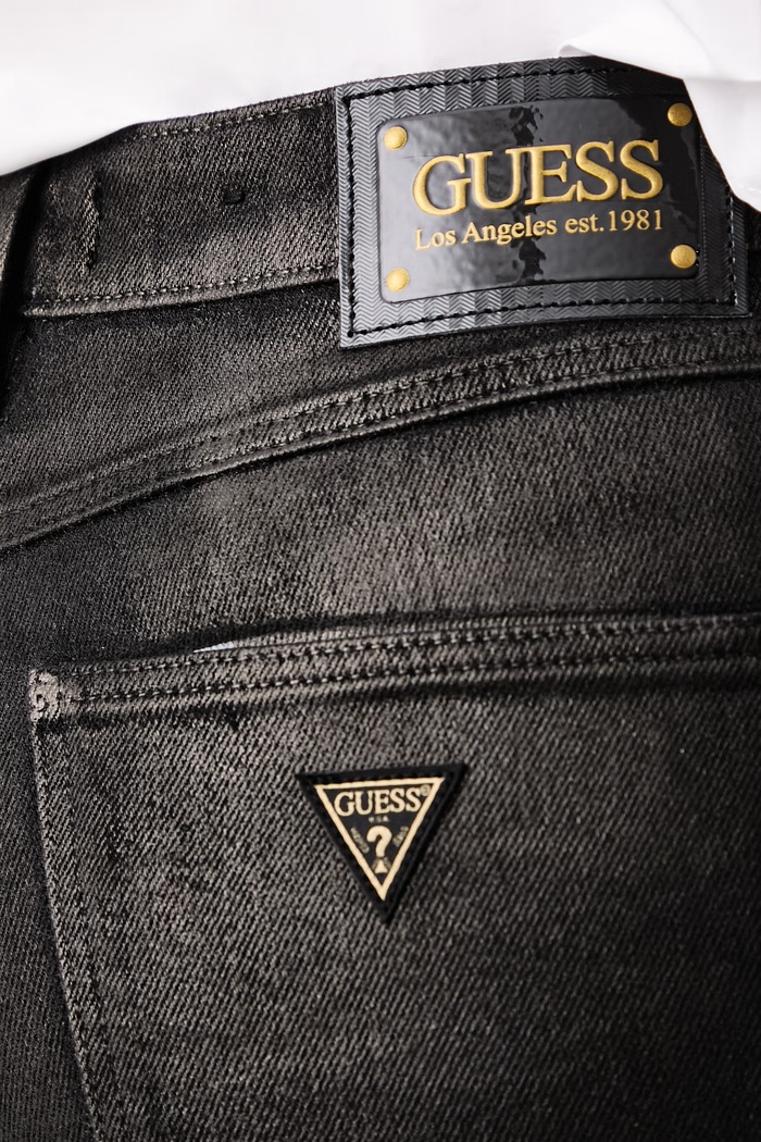 Дънки skinny дамски 1981 SKINNY Guess W6BA46.D2586 черен