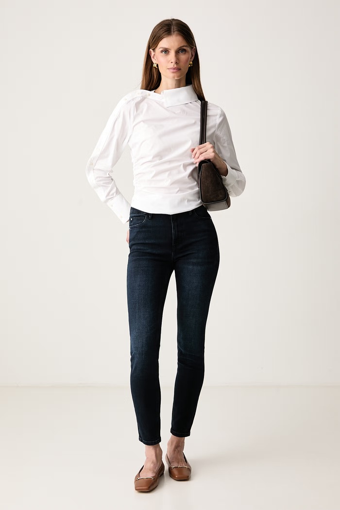 Guess Дънки skinny дамски 1981 SKINNY W6BA46.D2077 тъмносин AW26