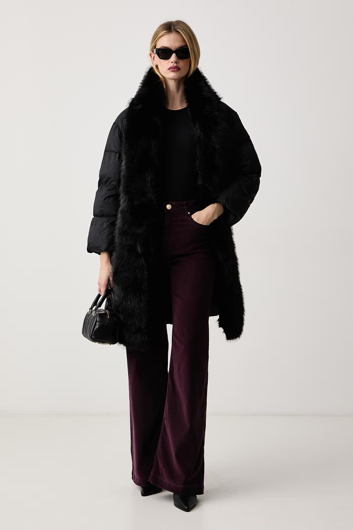 Guess Rifle wide leg dámske BELLAGIO W6BA1C.W4354 burgundské AW26