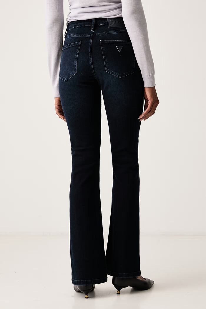 Odjeća Guess Flare traperice za žene SEXY FLARE W6BA0L.D2574 mornarsko plava