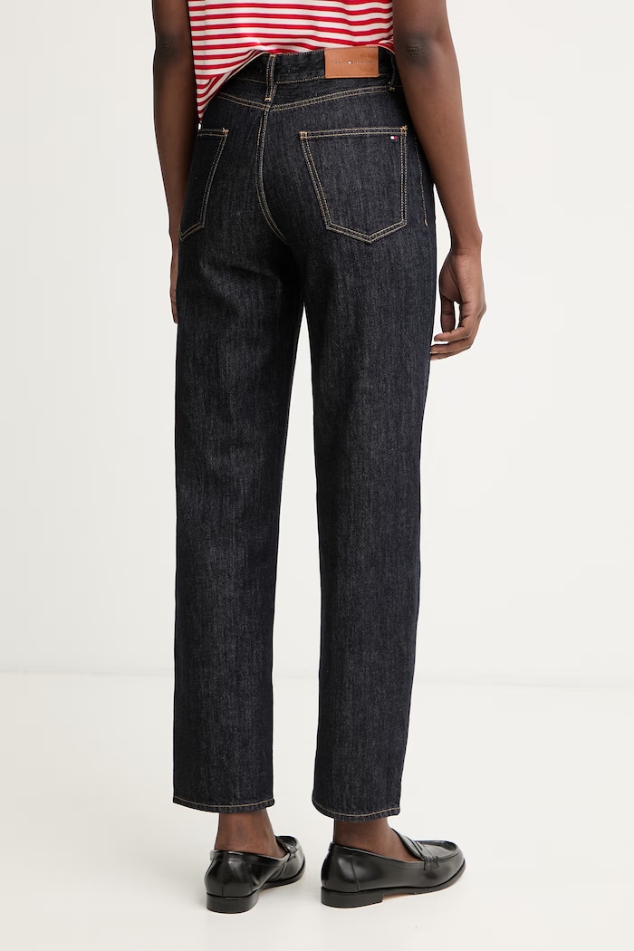 Ruházat Tommy Hilfiger női tapered farmer WW0WW50966 sötétkék