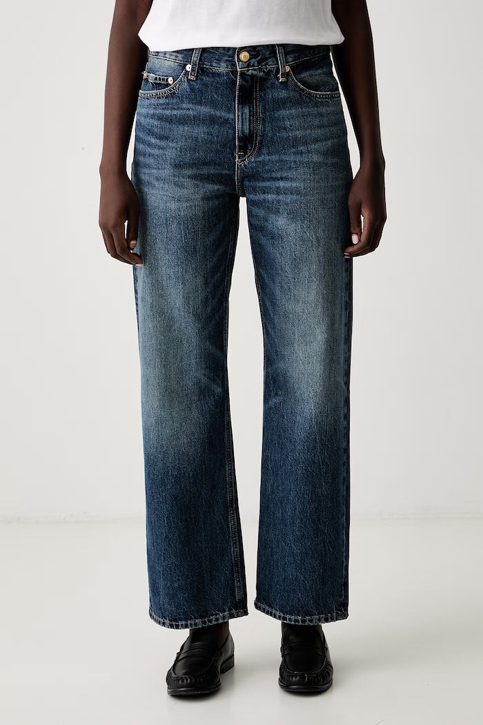 Tommy Hilfiger rifle straight dámske tmavomodrá WW0WW50963