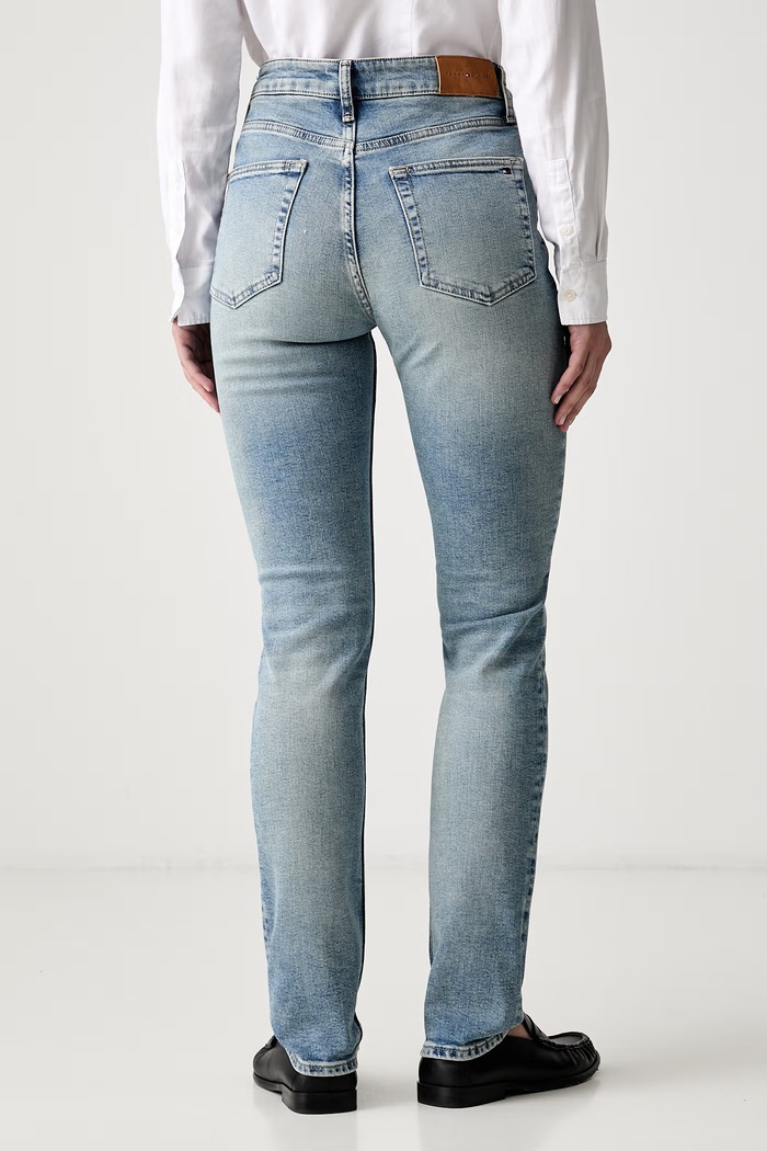Ρούχα Tommy Hilfiger slim fit Γυναικεία WW0WW49968 μπλε
