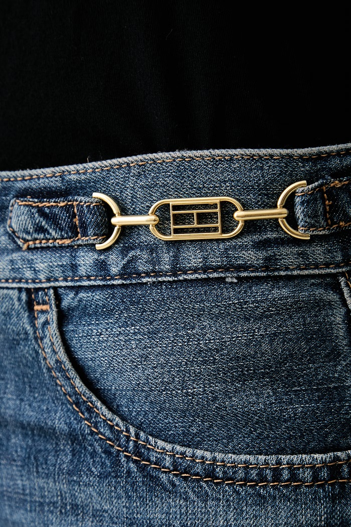 Tommy Hilfiger flare kavbojke ženske mornarsko modra WW0WW49963