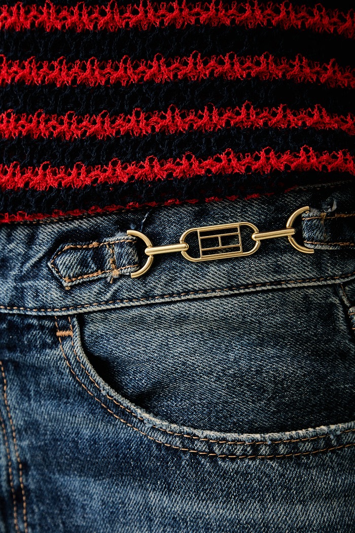 Tommy Hilfiger rifle regularné dámske tmavomodrá WW0WW49960