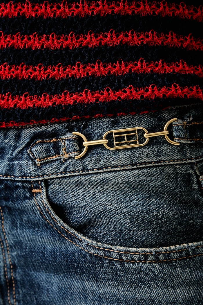 Tommy Hilfiger rifle regularné dámske tmavomodrá WW0WW49960