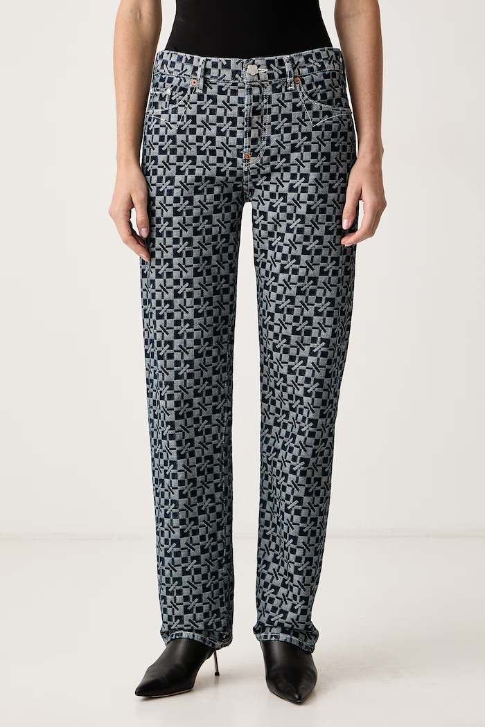 Kenzo Jeansy regular damskie niebieski FG62DP2427J9