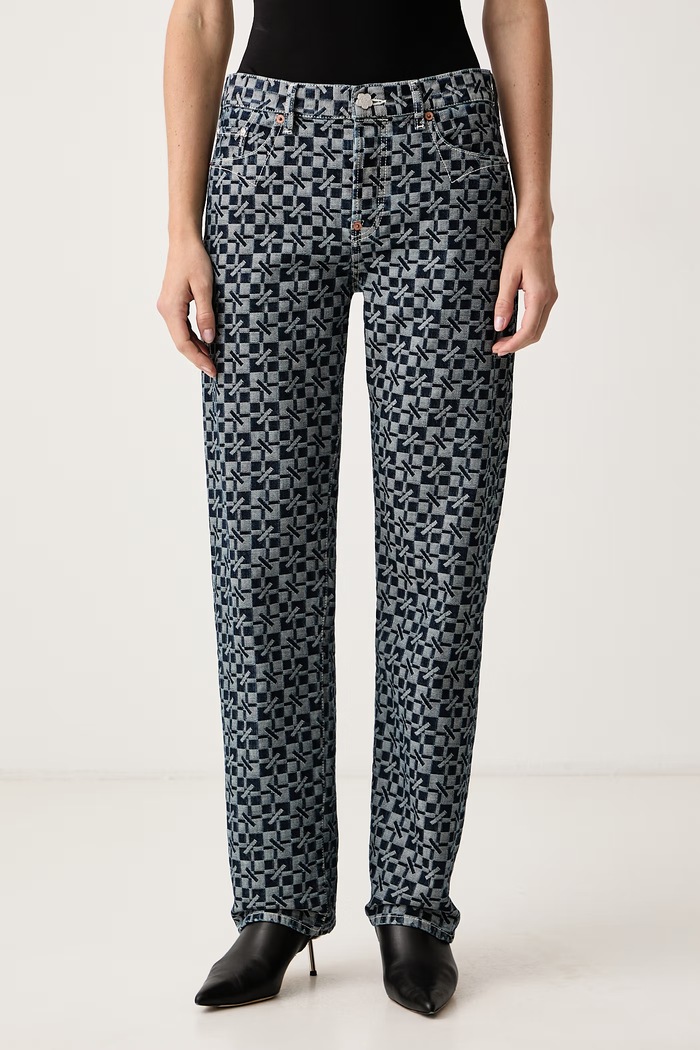 Kenzo Jeansy regular damskie niebieski FG62DP2427J9