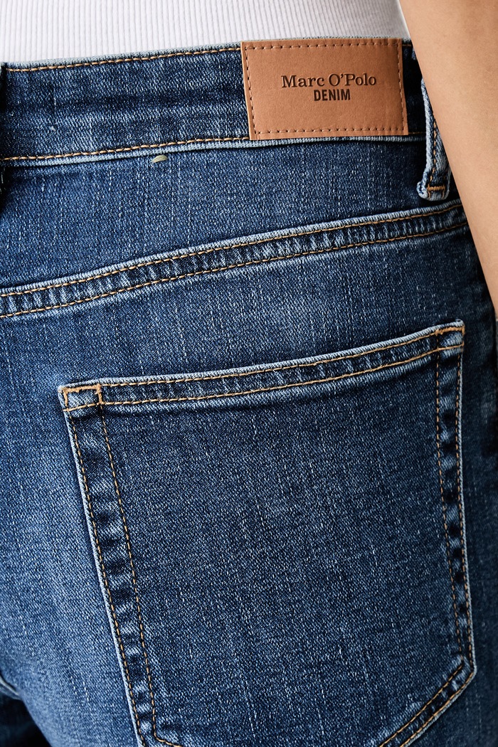 Marc O'Polo jeansy straight damskie granatowy 5000009769