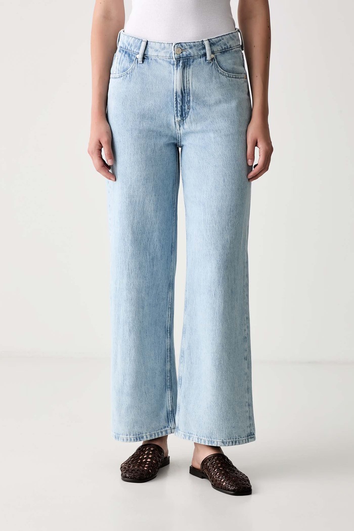 Marc O'Polo jeansy wide leg damskie niebieski 5000009759