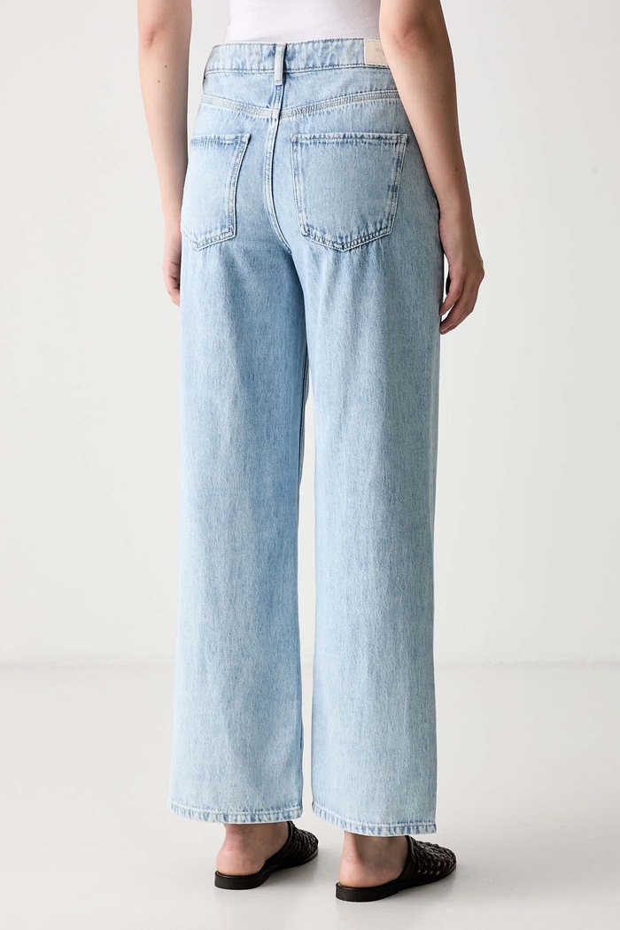 Odzież Marc O'Polo jeansy wide leg damskie 5000009759 niebieski