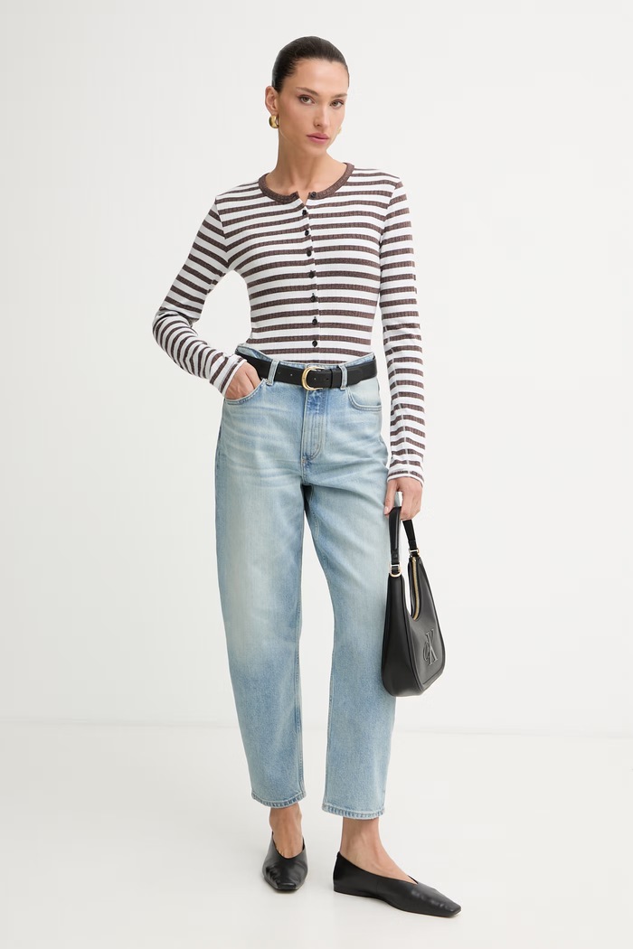 Marc O'Polo rifle relaxed fit dámske 5000014442 modrá AW26