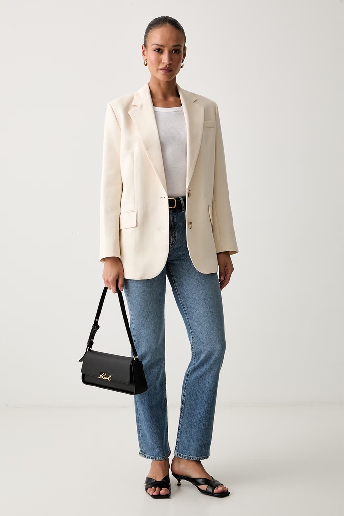 BOSS ίσια γυναικεία PARKWAY-STR 50564349 μπλε AW26