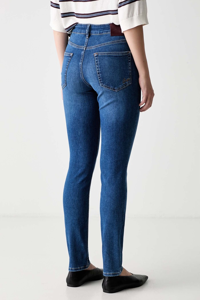 Odzież BOSS Orange jeansy slim fit damskie C_JACKIE MR 10.0 50566946 niebieski
