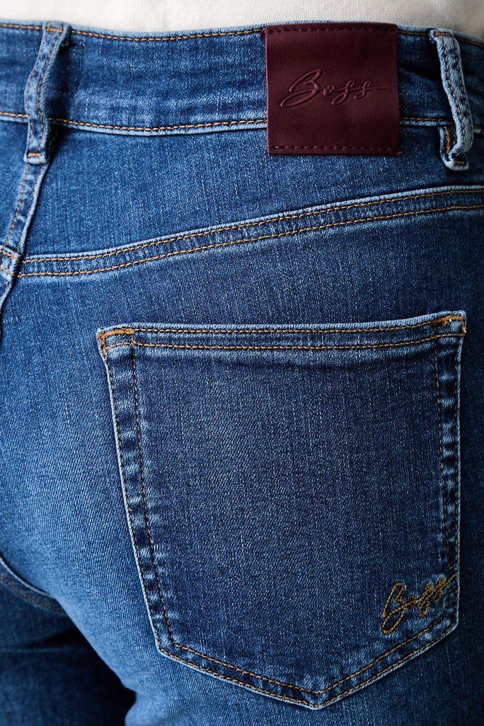 BOSS Orange jeansy slim fit damskie C_JACKIE MR 10.0 niebieski 50566946