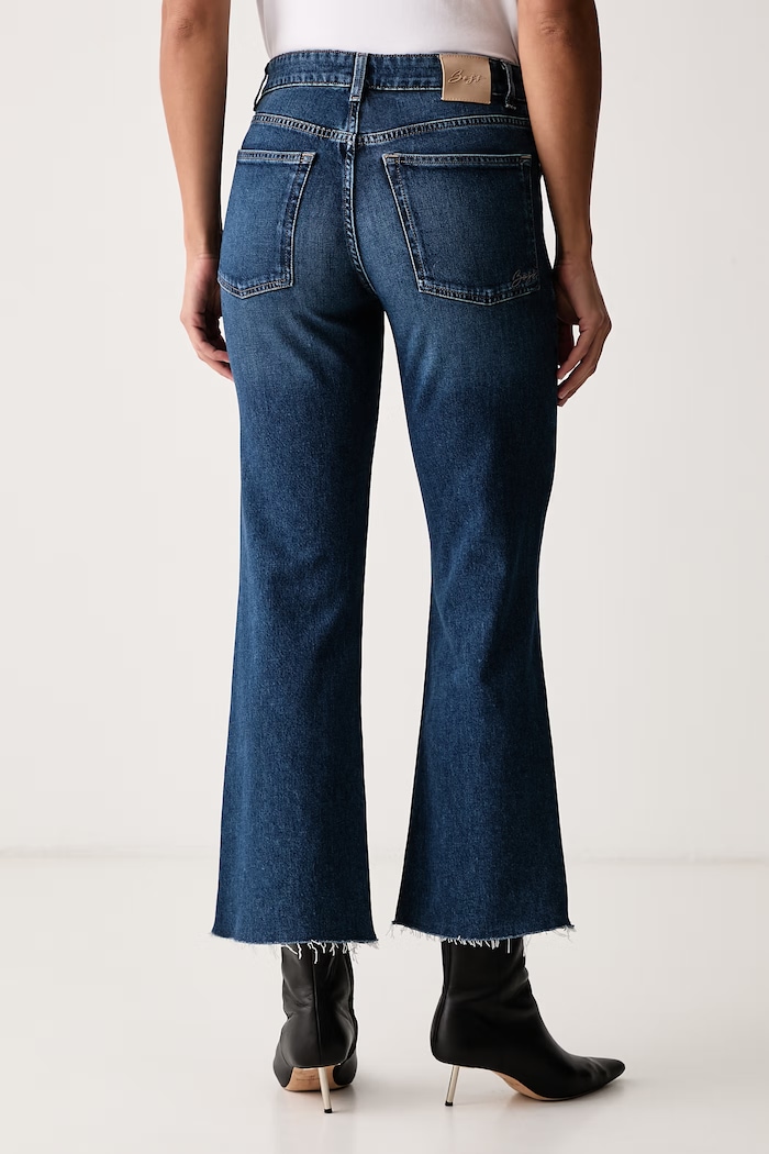 Odzież BOSS Orange Jeansy straight damskie C_ANGELA MR 50564436 niebieski