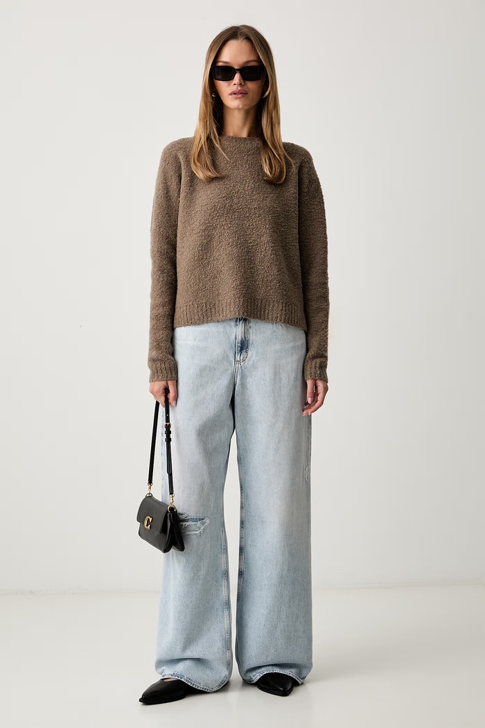 BOSS Orange slouchy džíny dámské C_EMMA MR 50564410 modrá AW26