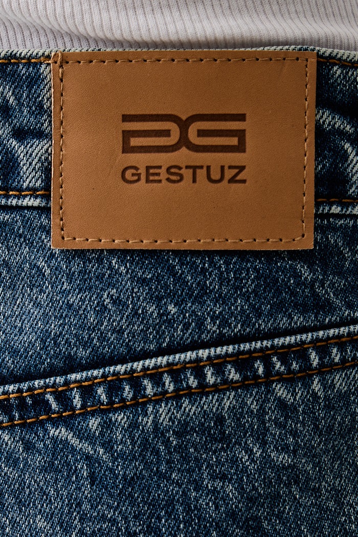 Jeansy barrel damskie GZmelu Gestuz niebieski 10911344