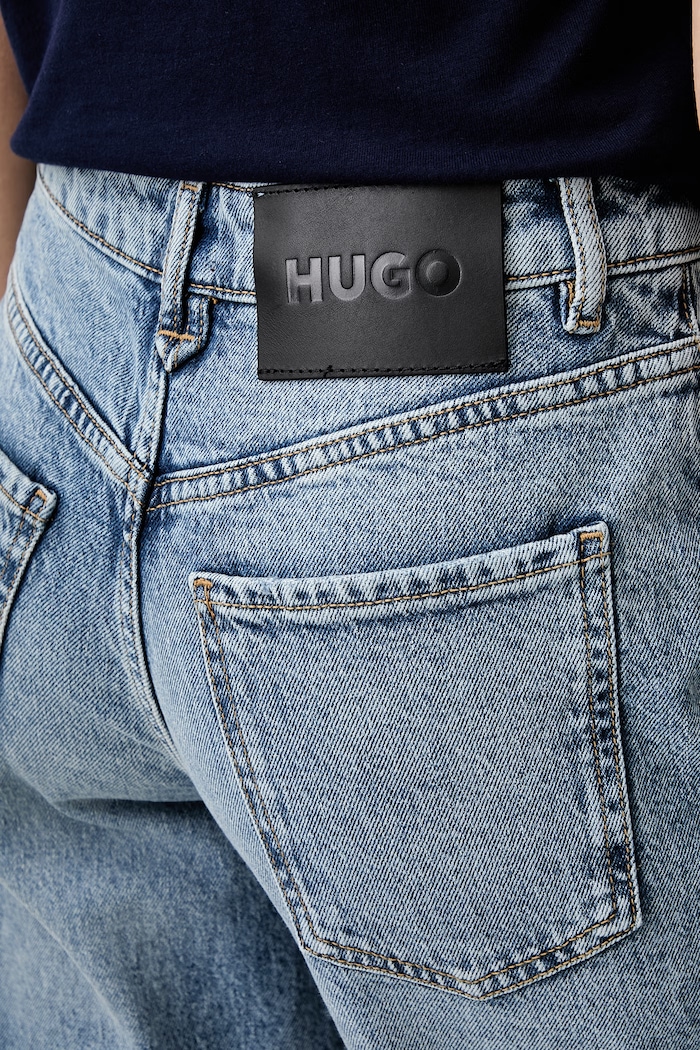 HUGO джинси straight жіночі Gulianne блакитний 50563543