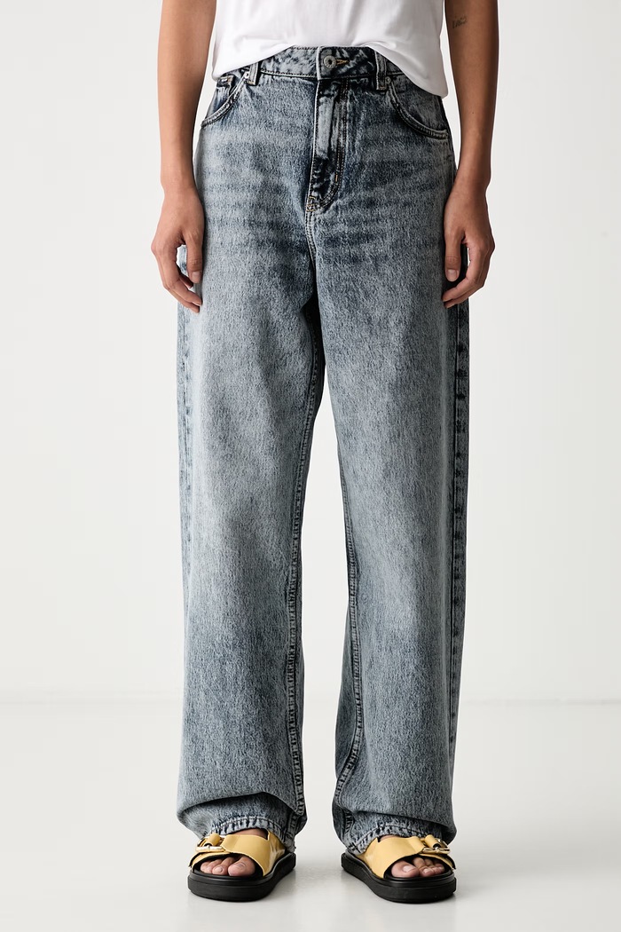 HUGO Blue jeansy relaxed fit damskie Leni_S_B granatowy 50563716