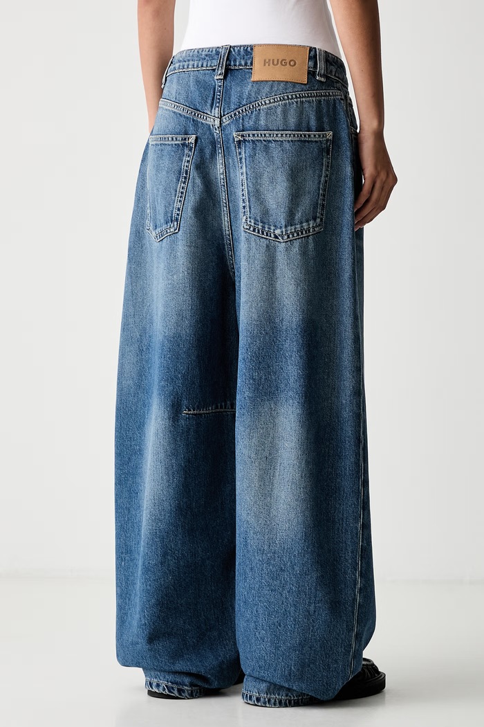 Одежда HUGO Blue джинсы relaxed fit для женщин Glide_1_B 50563705 голубой