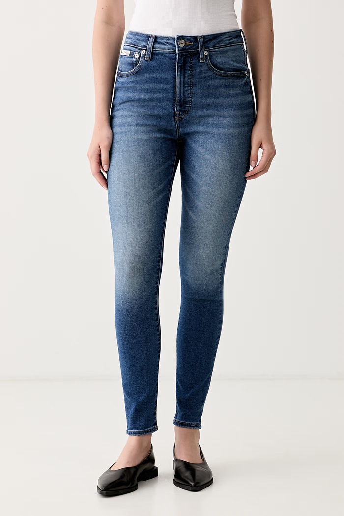 Calvin Klein Jeans rifle skinny dámske modrá LV047G924G