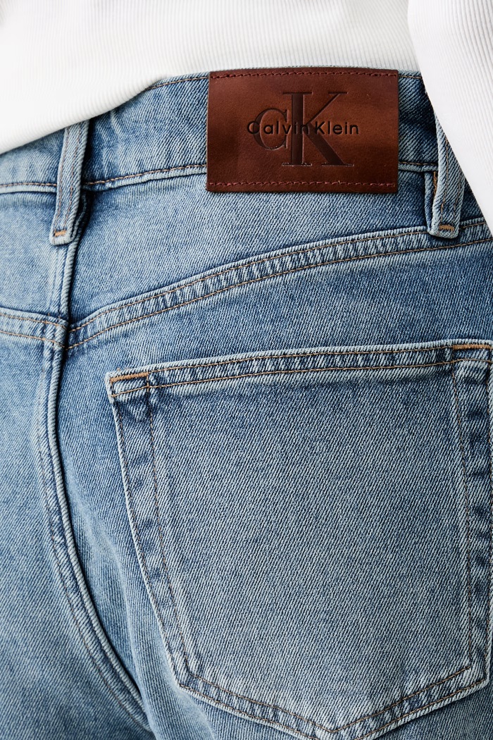 Calvin Klein Jeans ίσια γυναικεία μπλε LV047G707G