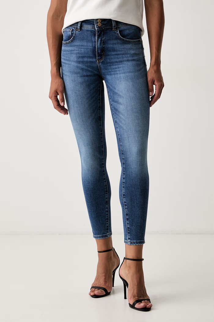 Guess skinny traperice za žene SHAPE UP plava W6YA34.D1594