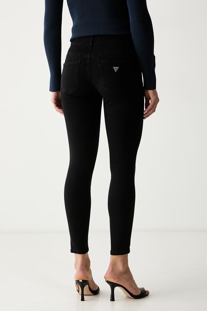 Ρούχα Guess Τζιν skinny Γυναικεία SHAPE UP W6YA34.D1590 μαύρο