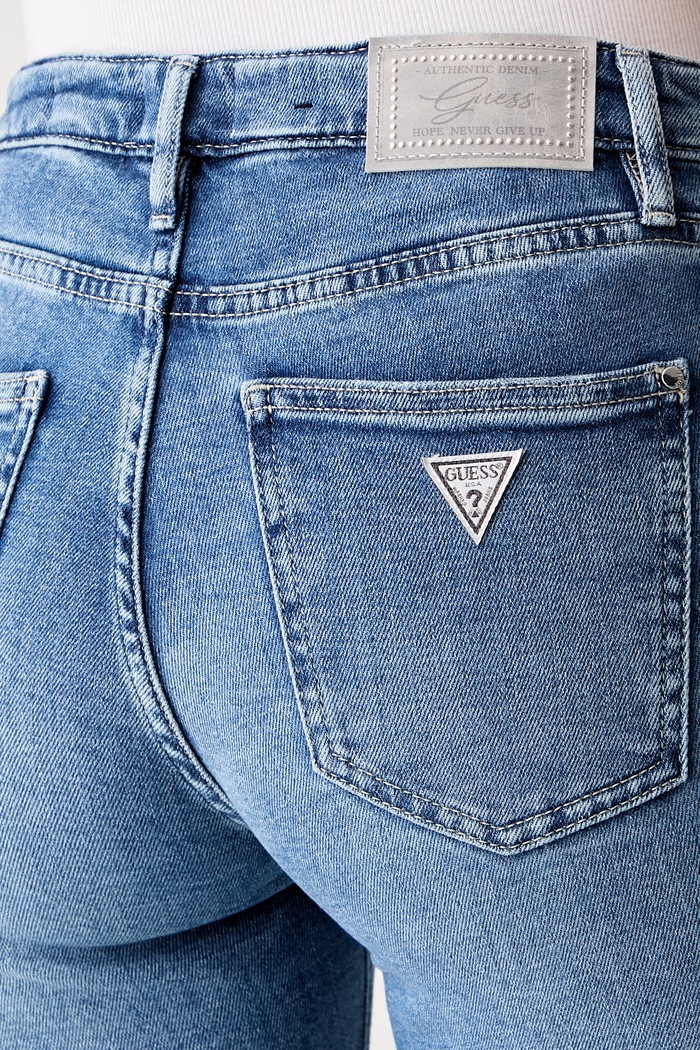 Guess дънки flare дамски SEXY FLARE син W6YA0L.D1338
