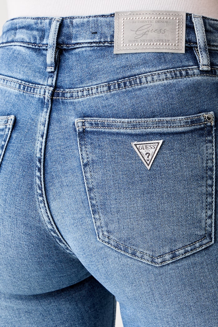 Guess дънки flare дамски SEXY FLARE син W6YA0L.D1338