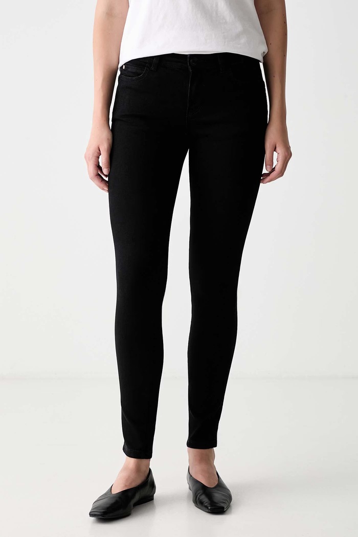 Guess skinny kavbojke ženske CURVE X črna W6YAJ2.D1585
