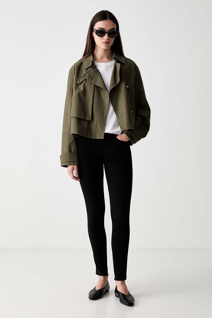 Guess skinny kavbojke ženske CURVE X W6YAJ2.D1585 črna AW26